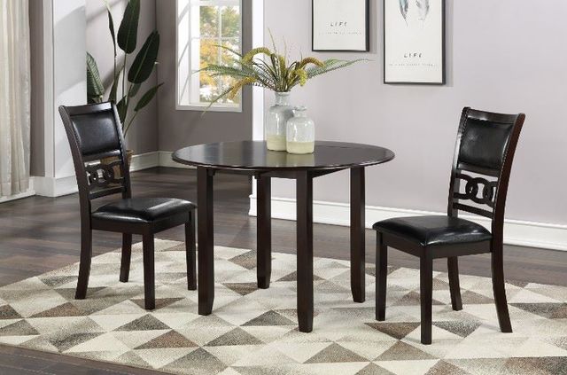 New Classic® Home Furnishings Gia 3-Piece Ebony Dining Set-1