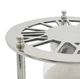 A & B Home Gobeil Silver Aluminum Hourglass-1