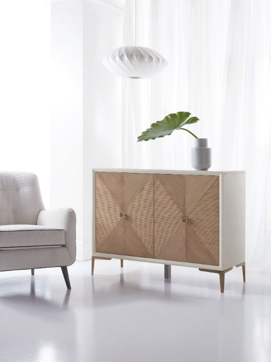 Hooker® Furniture Melange Lisette Hall Cream/Taupe Hall Chest-1