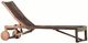 A & B Home Brown Wood Outdoor Bayside Retreat Chaise Lounge-0