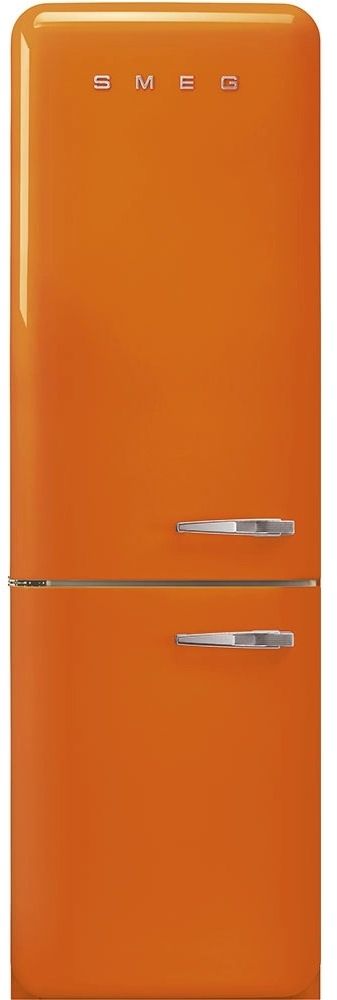Smeg 50's Retro Style Aesthetic 11.7 Cu. Ft. Orange Bottom Freezer Refrigerator