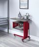 ACME Furniture Cargo Brown Accent Table with Red Base-3