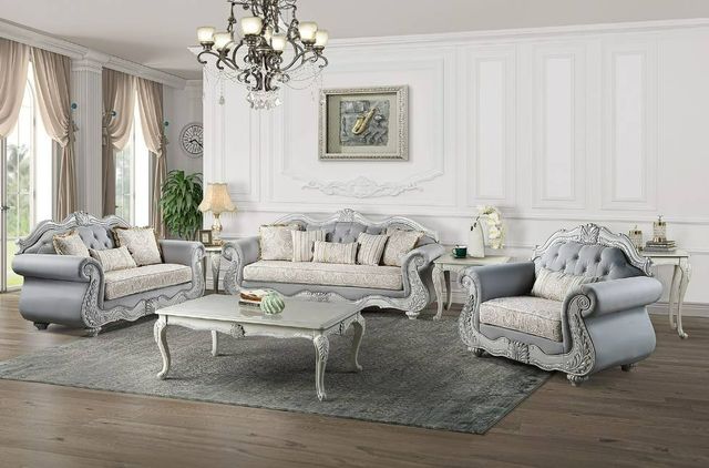 New Classic® Home Furnishings Cambria Hills Mist Gray Cocktail Table-2