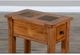 Sunny Designs™ Sedona Rustic Oak Slate Inlay Chair Side Table -2