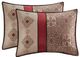 Olliix by Madison Park Essentials Red King Delaney 24 Piece Room In a Bag-5