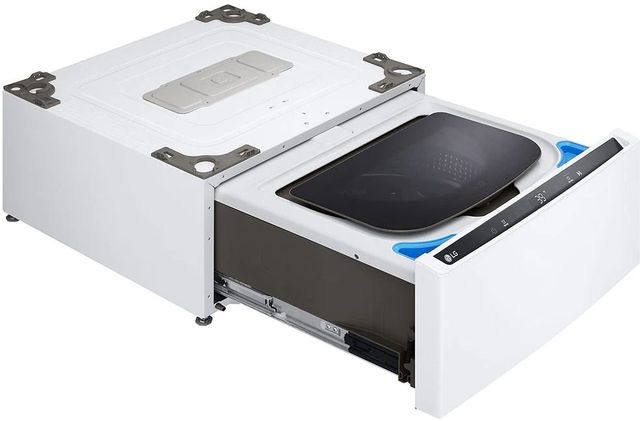 LG SideKick™ 27” W x 15" H White Pedestal Washer-4