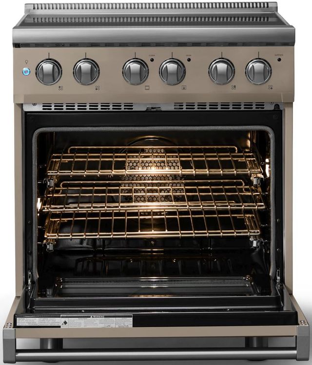 Viking® 5 Series 30" Nantucket Pro Style Electric Range with Polished Chrome Trim-1