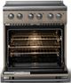 Viking® 5 Series 30" Nantucket Pro Style Electric Range with Polished Chrome Trim-1