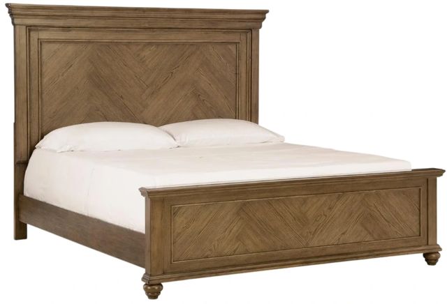 Signature Design by Ashley® Waynely Medium Brown King Panel Bed-0