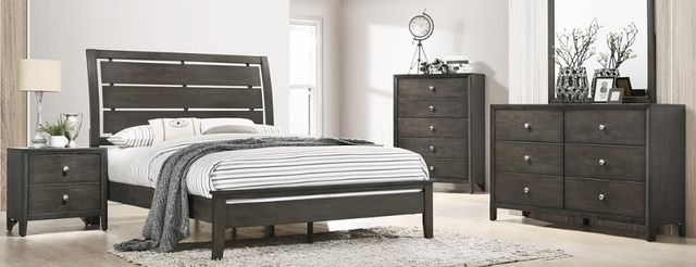 American Wholesale Furniture Grant Sherwin Williams Graphite Mirror-2