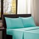 Olliix by Intelligent Design Teal King Microfiber All Season Wrinkle-Free Sheet Set-1