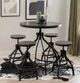 Powell® Haywood 5-Piece Black/Gray Round Bar Table Set-1