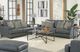 Jackson Furniture Marco Gunmetal Leather Loveseat-5