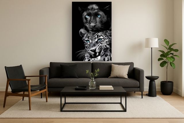 Classy Living Untamed Big Cats Play Too Wall Art-1