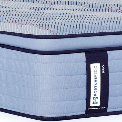 Sealy® Posturepedic® Pro Dupont II Wrapped Coil 15" Medium Euro Pillow Top Split California King Mattress, Includes 2 Pieces-2