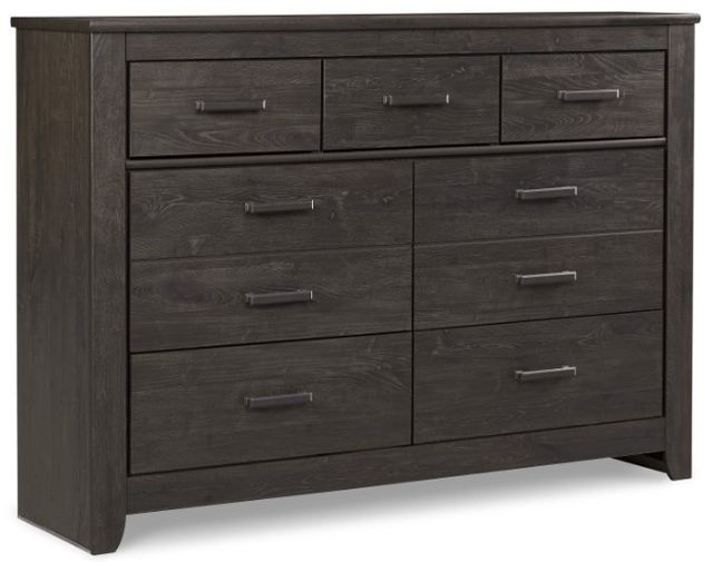 Signature Design by Ashley® Brinxton 6-Piece Charcoal Queen Panel Bed Set-2