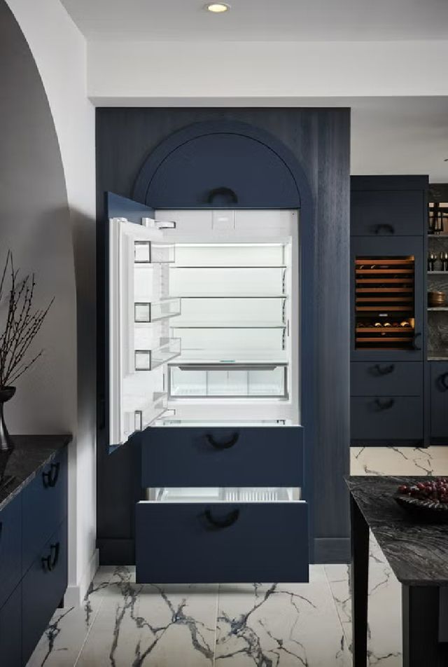Sub-Zero® Designer Series 36" 19.6 Cu. Ft. Panel Ready Built-In Left Hinge Bottom Freezer Refrigerator-1