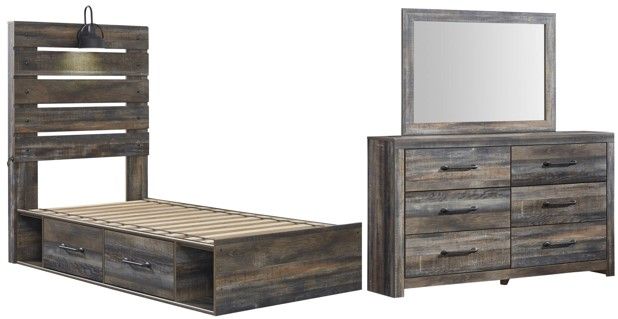 Signature Design by Ashley® Drystan 3-Piece Multi Twin Panel Bed Set-0