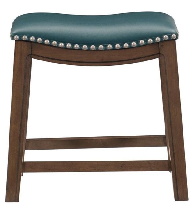 Mazin Furniture Green 18" Upholstered Stool-1