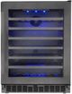 Silhouette® Sydney 5.6 Cu. Ft. Black Stainless Steel Wine Cooler-0