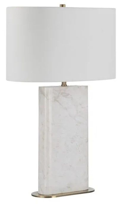 Renwil® Irisa Natural Honed White Table Lamp-1
