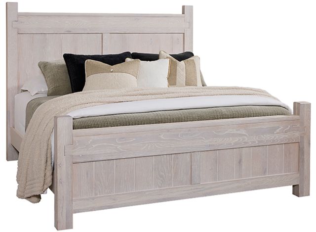 Artisan & Post by Vaughan-Bassett Joinery Washed White Oak California King Poster Bed-0