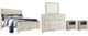 Signature Design by Ashley® Bellaby 5-Piece Whitewash Queen Crossbuck Panel Bed Set-0