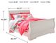 Signature Design by Ashley® Anarasia White Youth Full Sleigh Bed-1