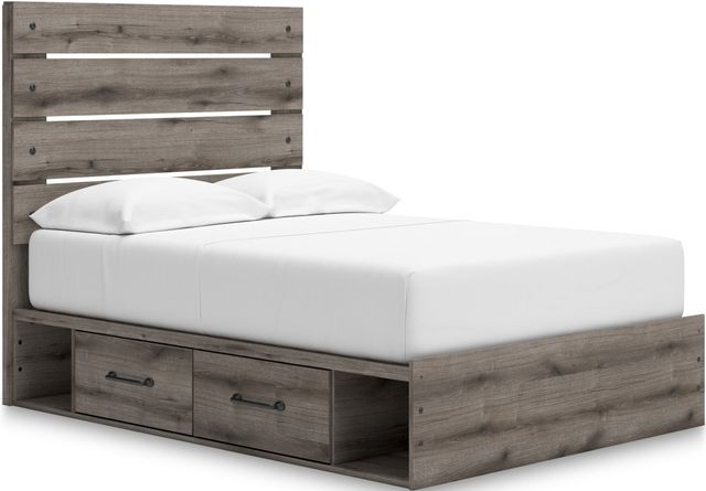 Signature Design by Ashley® Graystorm Brown Gray Queen Panel Bed with Storage-0