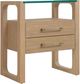 Hooker® Furniture Banyon Bay Glass Top Nightstand with Desert Oak Base-0