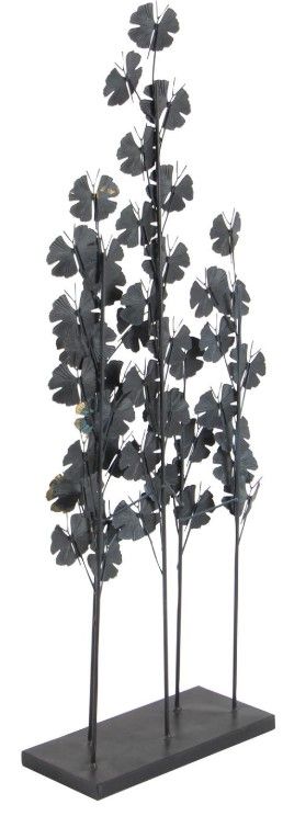 Deco Marche Teal Leaf Sculpture-1