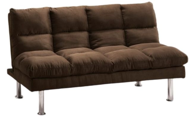 Furniture of America® Saratoga Dark Brown Futon Sleeper Sofa-0