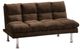 Furniture of America® Saratoga Dark Brown Futon Sleeper Sofa-0