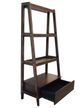 A & B Home Marcia Dark Brown Ladder Desk and Shelf-0