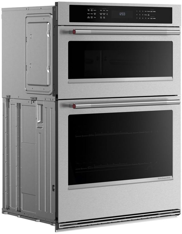 KitchenAid® 30" PrintShield™ Stainless Steel Oven/Micro Combo Electric Wall Oven with Air Fry mode -2