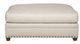 Vanguard® Furniture American Bungalow Tepro Linen Ottoman and Half-0