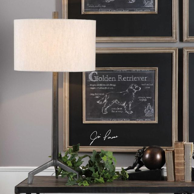 Uttermost® Ivor Raw Steel Table Lamp-2