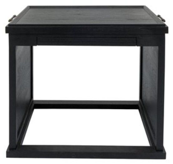 YHD Blackstone Black Tray Side Table-1