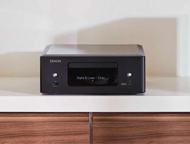 Denon® RCD-N12 Black Network CD Player Receiver-4
