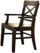 ECI Furniture Gettysburg Dark Brown Arm Chair-0