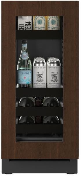 U-Line®  Seamless Collection 15" 2.8 Cu. Ft. Panel Ready Beverage Center with Glass Door-1