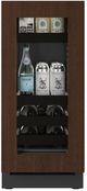 U-Line®  Seamless Collection 15" 2.8 Cu. Ft. Panel Ready Beverage Center with Glass Door-1