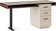 BDI Duo™ 6241 Pedestal Desk-6241-Toffee/Black-1