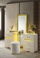 Furniture of America® Lucida Beige Vanity Stool -2