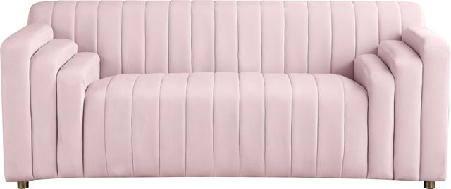 Meridian Furniture Naya Pink Velvet Loveseat-0