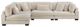 Mazin Furniture Traverse 4-Piece Beige Modular Sectional-1