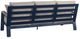 Signature Design by Ashley® East Beach Driftwood/Navy Blue Fabric/Metal Outdoor Sofa-3