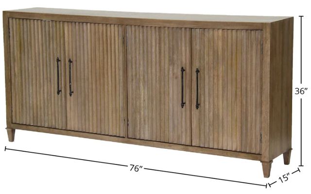 Parker House® Crossings Maldives Latte 76" TV Console-2