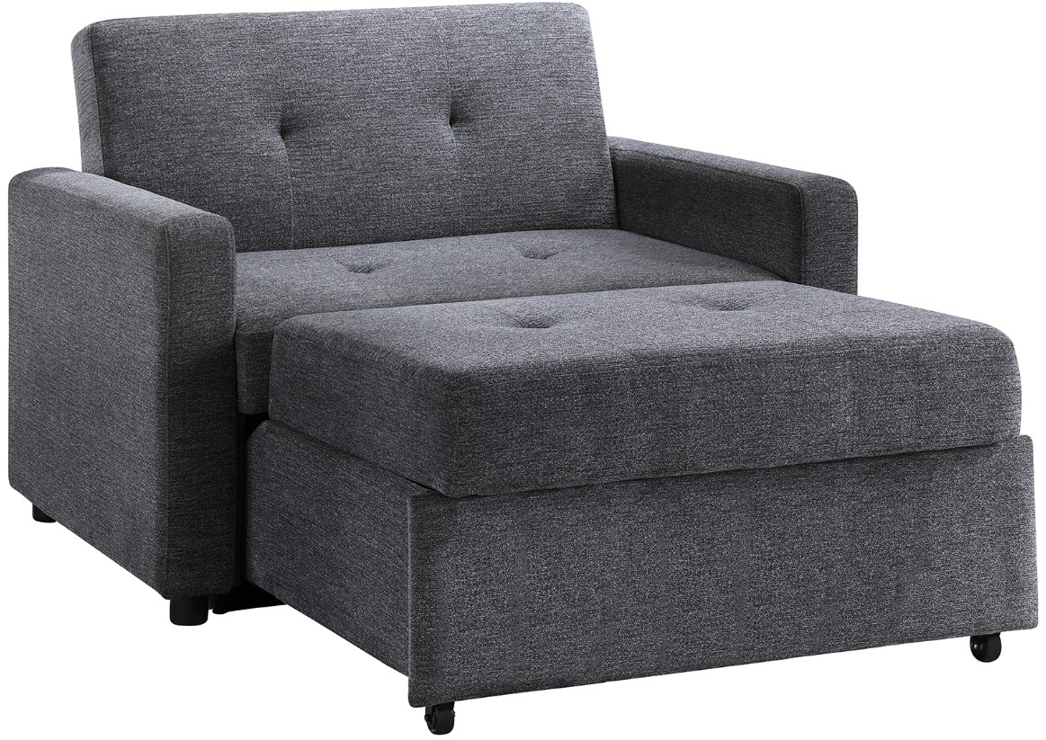 Steve Silver Noah Gray Sleeper Chair and a Half Bedroom Express