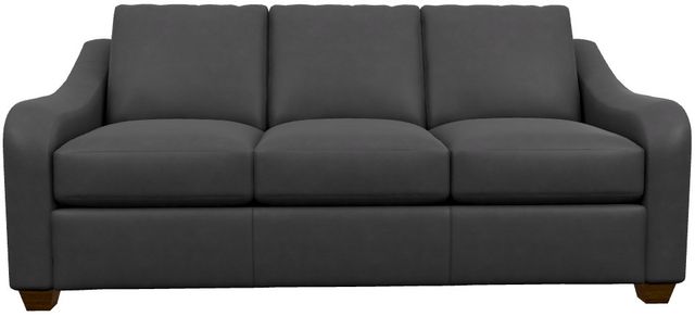 La-Z-Boy® Charlie Navy Leather Queen Sleep Sofa-1